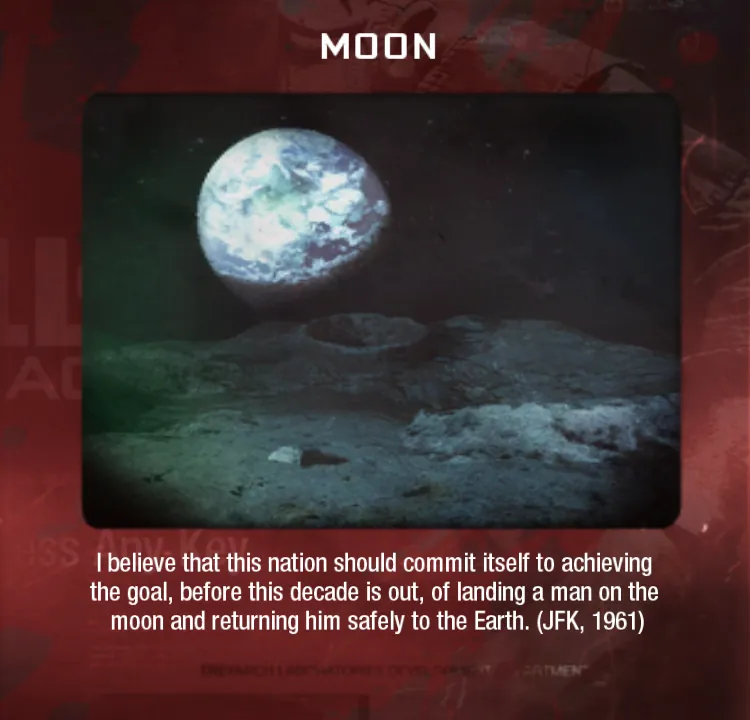 Moon scene from the original map menu